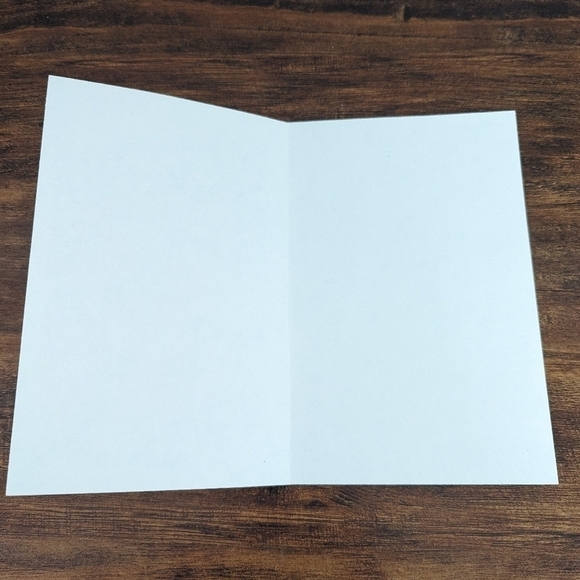 🌻5/$20 Handmade Floral Zentangle Card-Blue, Purple & Black-Floral Birthday/Gift - Picture 3 of 4